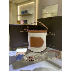 델보 미니 핀 버킷백