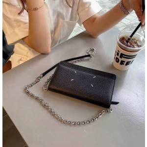 메종 마르지엘라 WOC 스티치 체인 크로스백 3345 블랙