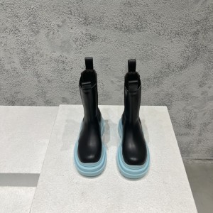 보테가베네타 남여공용 러그 첼시 부츠 굽 높이 5.5cm