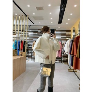 에르메스 지퍼 크롭 캐시미어 자켓