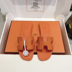에르메스 오란 샌들 슬리퍼 오렌지